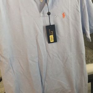 Men’s polo medium shirt with orange polo symbol